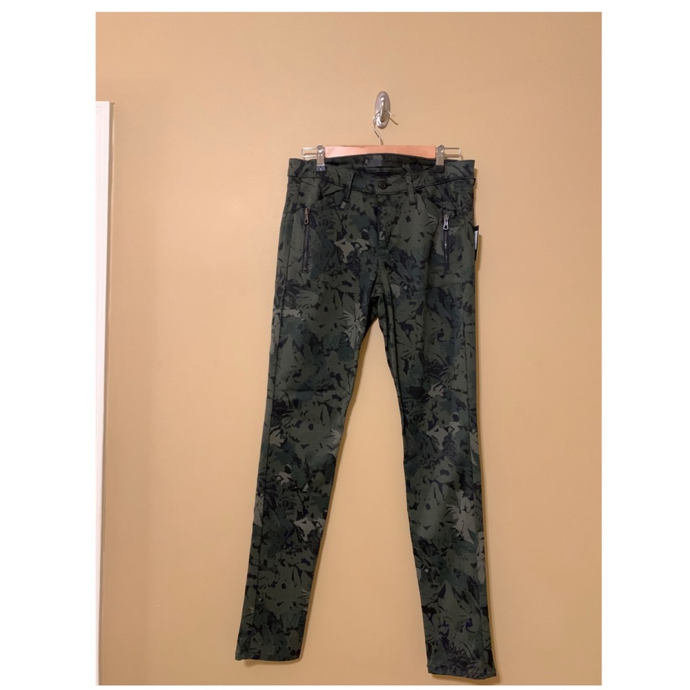 Joe's Jeans Olive Green Camo Skinny Pants